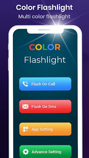 Color Flashlight -  Call & sms screenshot 1