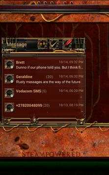 Steampunk GO Message Theme screenshot 3