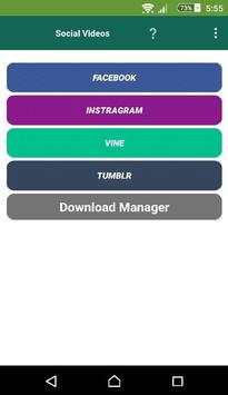 Social Video Downloader screenshot 1