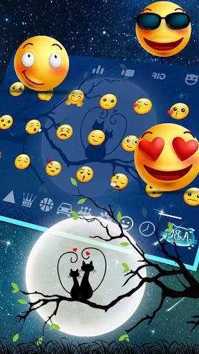 Moon Night Love Keyboard screenshot 3