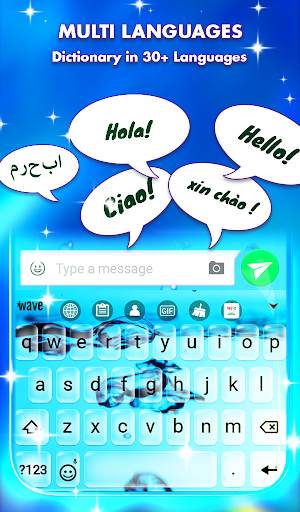 Bubbly Water Live Wallpaper & Animated Keyboard screenshot 4