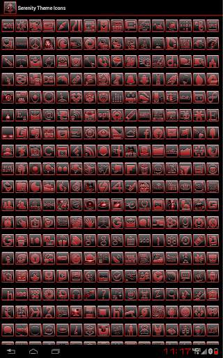 Serenity Launcher Theme Red screenshot 20