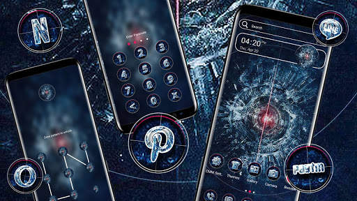 Laser Eye Tech Launcher Theme screenshot 3