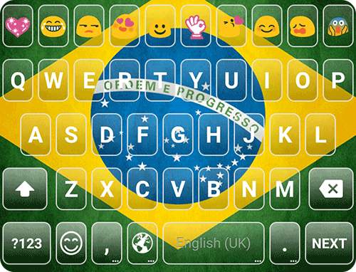 Brazil Emoji Keyboard Theme screenshot 7