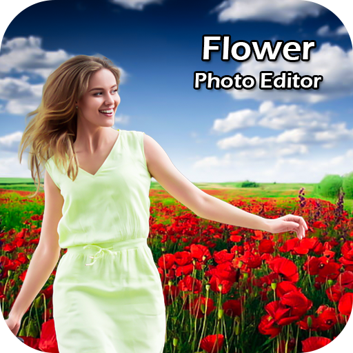 Flower Photo Frame : Cut Paste Editor icon