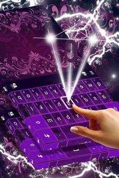 Purple Pattern Keyboard Theme screenshot 3