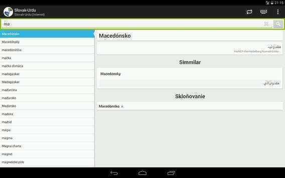 Slovak-Urdu Dictionary screenshot 8