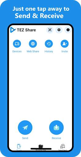TEZ Share: file sharing app. screenshot 1