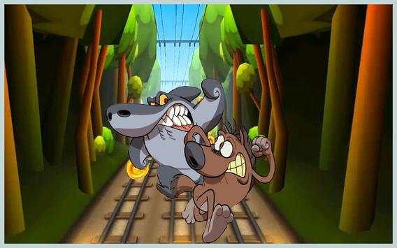 Subway zig Jungle and shark Run screenshot 1
