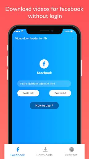Download Videos for Facebook: Without Login screenshot 1