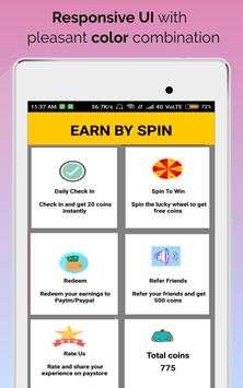 Earn By Spin - Spin the wheel to win real money. स्क्रीनशॉट 2