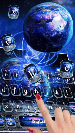 Galaxy Earth Keyboard screenshot 2