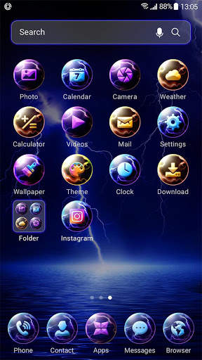 Thunder launcher theme &wallpaper screenshot 3
