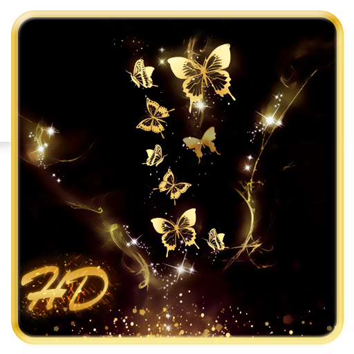 Gold Butterfly APUS Live Wallpaper icon