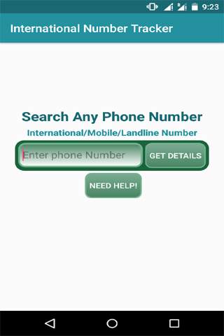 International Number Tracker screenshot 1