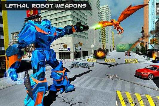 US Police Transform Robot Car Flying Fire Dragon screenshot 6
