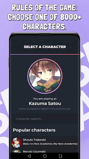 Smash or Pass Anime Game screenshot 1