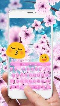 Spring Pink Cherry Keyboard screenshot 2