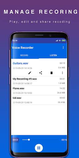 Voice Recorder and Editor 4 تصوير الشاشة