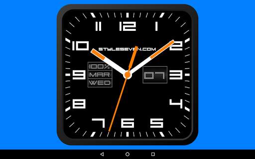 Square Analog Clock-7 screenshot 10