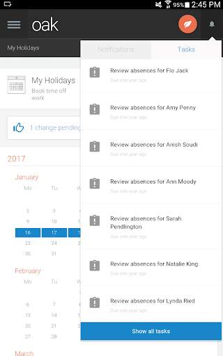 Oak Intranet screenshot 10