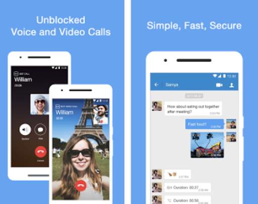 HD video calls and chat screenshot 2