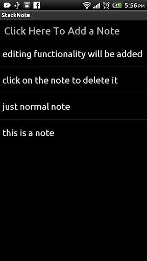 Stack Note screenshot 1