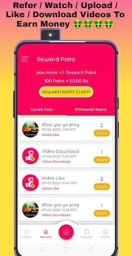 ViD India - Reward status video स्क्रीनशॉट 2