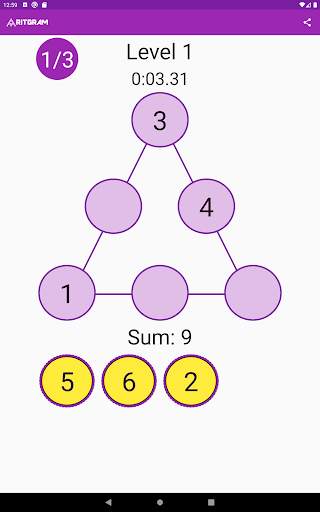 Magic Triangles - Math Puzzles - Aritgram screenshot 17