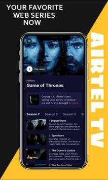Free Airtel TV HD - Digital TV HD Channels Guide screenshot 1