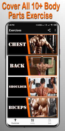 Gym Coach - Gym Trainer Workout for Beginners App screenshot 1