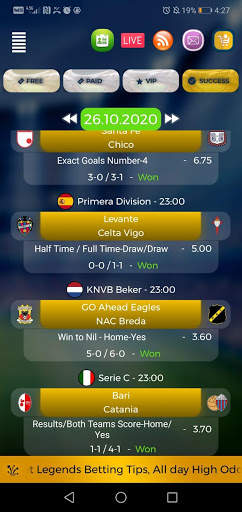 Bet Legends Betting Tips - Daily High Odds screenshot 3