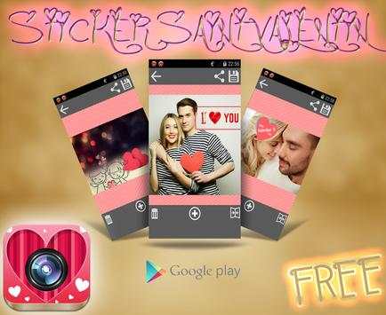 Valentine Photo Sticker 2016 screenshot 3