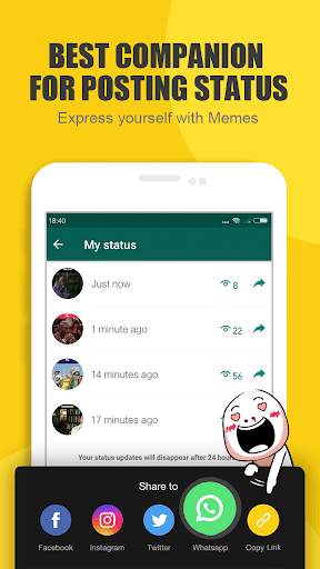 BiuBiu Memes - Funny Gifs & Memes for Video Status screenshot 6
