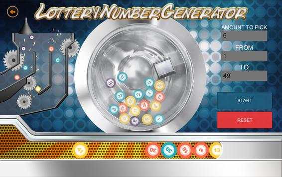 Lottery Number Generator screenshot 2