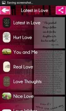 Love Quotes to Chat screenshot 1