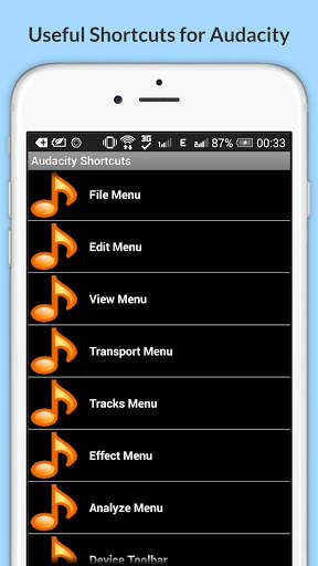 Gratis Audacity Scorciatoie screenshot 18