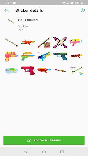 Holi Stickers For Whatsapp -WAStickers apps screenshot 1