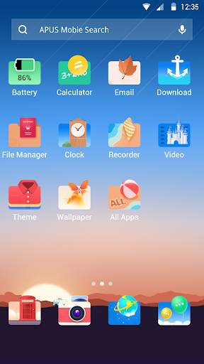 Travel Landscape theme screenshot 2