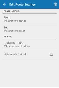Status for Amtrak screenshot 2