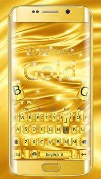 Business Diamond Gold Keyboard Theme screenshot 1
