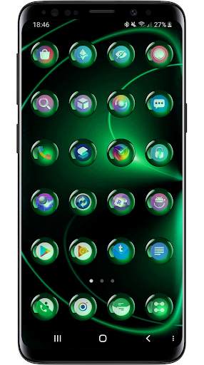 Theme Launcher - Spheres Green screenshot 6