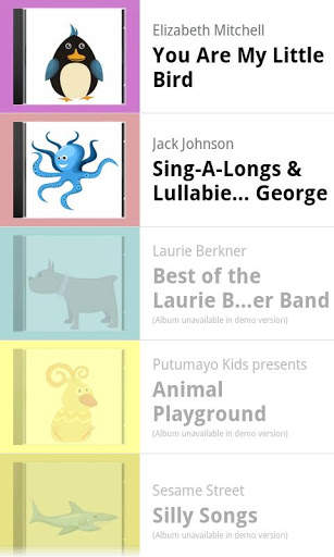 Kids' Music Player (Free) screenshot 1