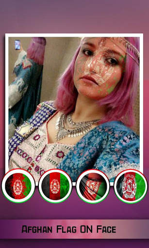 Afghan Flag On Face - New Faceflag Photo maker screenshot 5