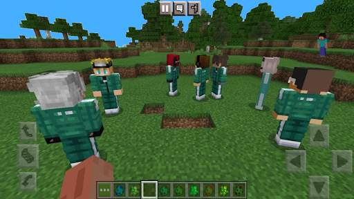 Mod Squid Game for Minecraft PE (  maps & Skins) screenshot 4
