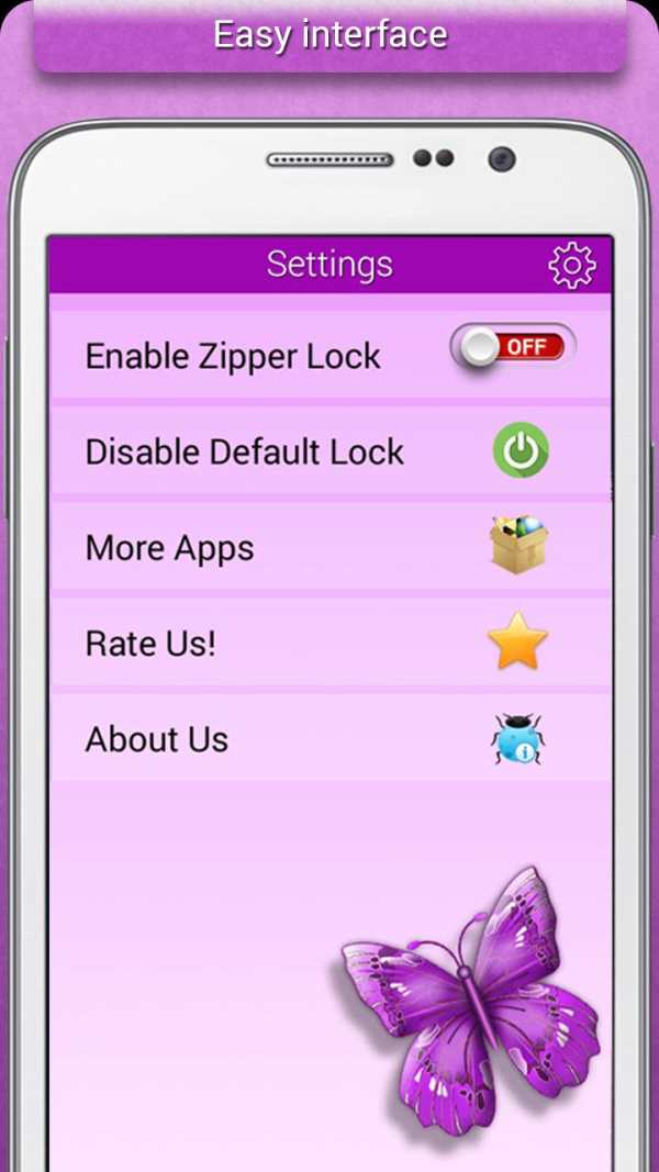 Butterfly Zipper Lock 5 تصوير الشاشة