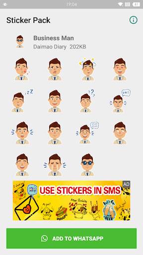 WAStickerapps - Business Man screenshot 1