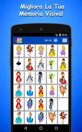 Gioco Di Memoria Con Principesse Per Bambini screenshot 2