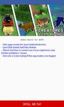 yCreatures Addon for Minecraft PE screenshot 1
