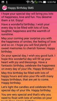 Happy Birthday SMS screenshot 2